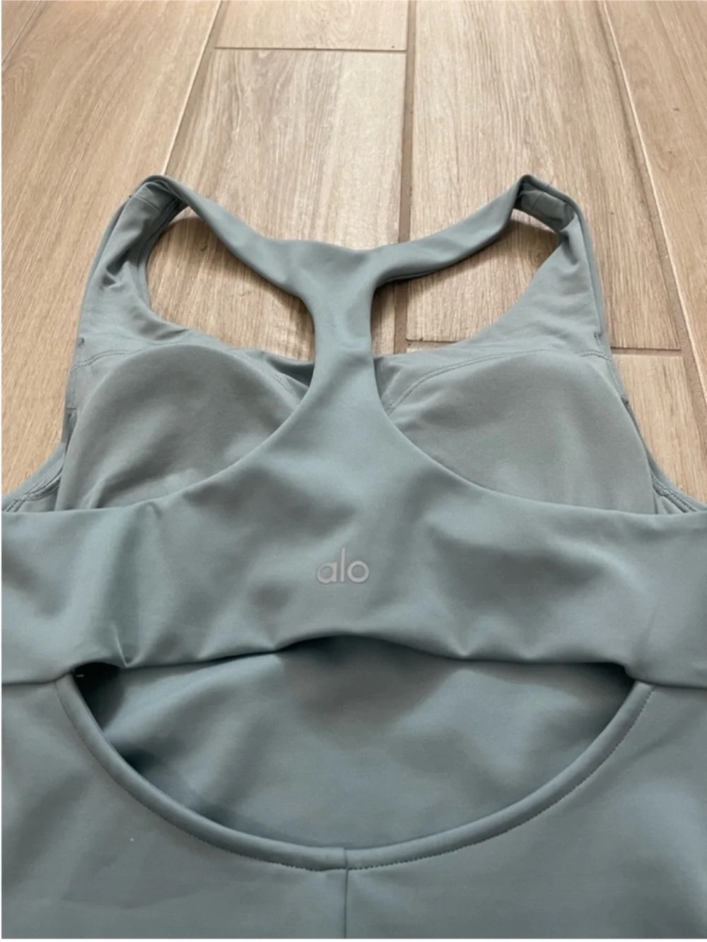 Alo Yoga Airlift Fly Dress Tennis Cutout Cosmic Grey Blue Sz S 4-6 W8155R